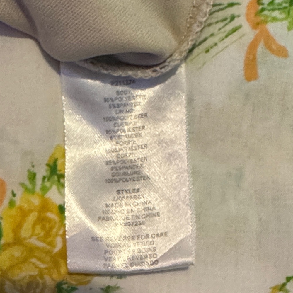 Almost Famous Y2k Script & Floral Lined Mesh Lace Detail Top - Picture 3 of 3